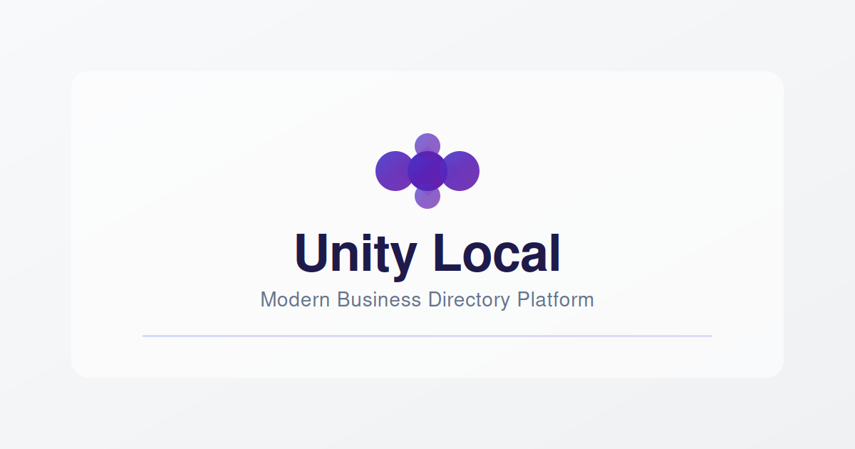 Unity Local Directory - Find Trusted Local Businesses